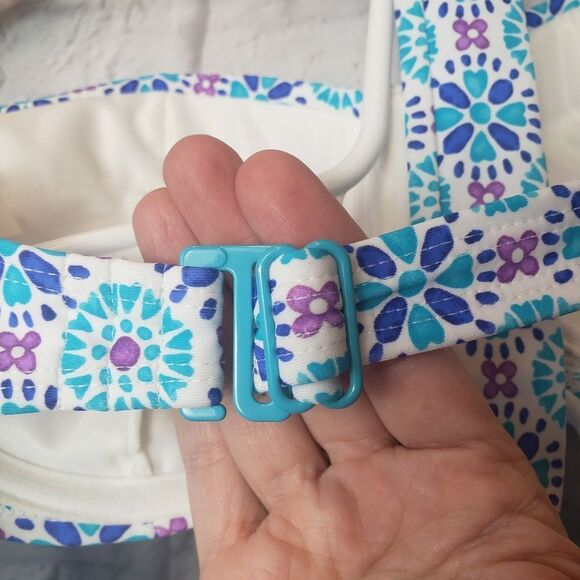 LANDS' END 2PC Bikini Set Reversible Bottoms 34D 10/12 - Picture 6 of 9